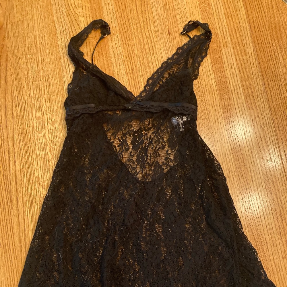 Victoria secret small black lace dress